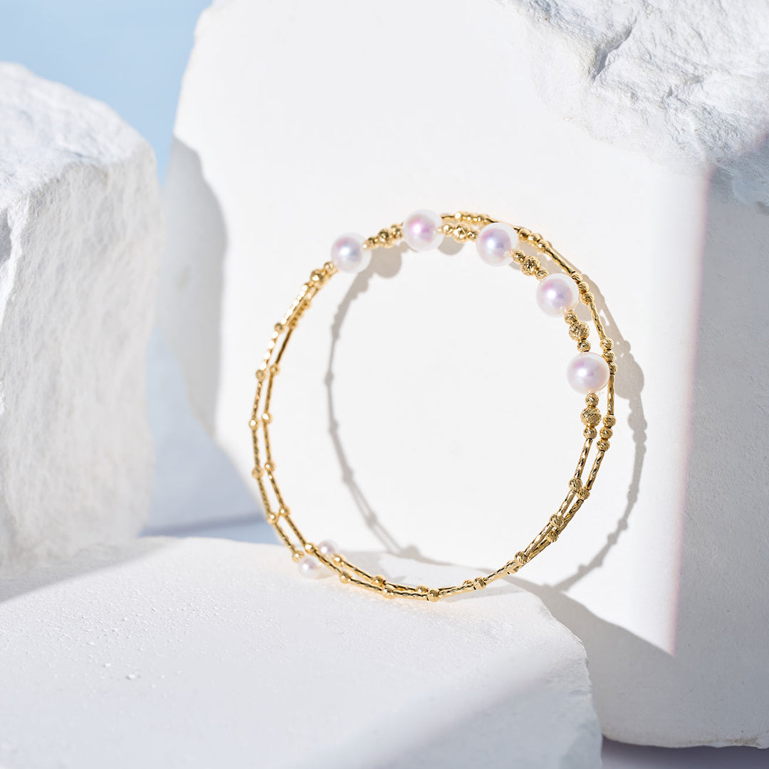 Gelang Mutiara Air Tawar Emas Tulen 18K KB00069