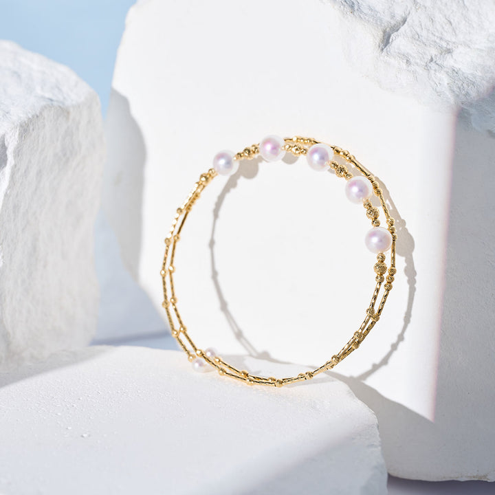 Gelang Mutiara Air Tawar Emas Tulen 18K KB00069