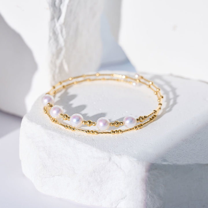 Gelang Mutiara Air Tawar Emas Tulen 18K KB00069