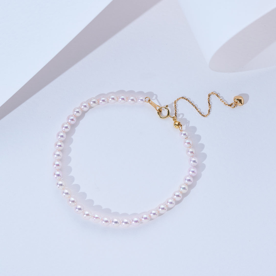 18K 純金 Akoya 珍珠手鍊 KB00071