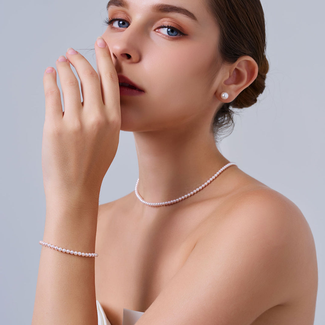 18K Massives Gold Akoya Perlenarmband KB00071