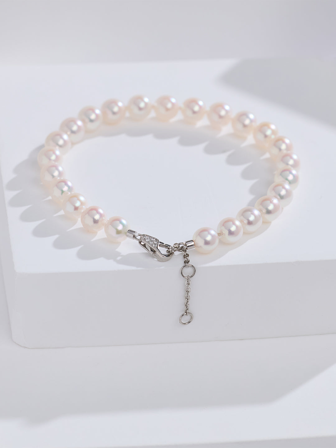 Bracciale di perle Akoya con diamanti 18K Top Lustre KB00079