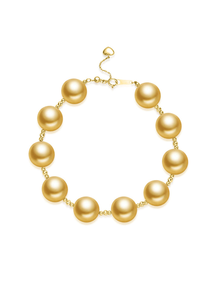Bracelet en or 18 carats avec perles d&