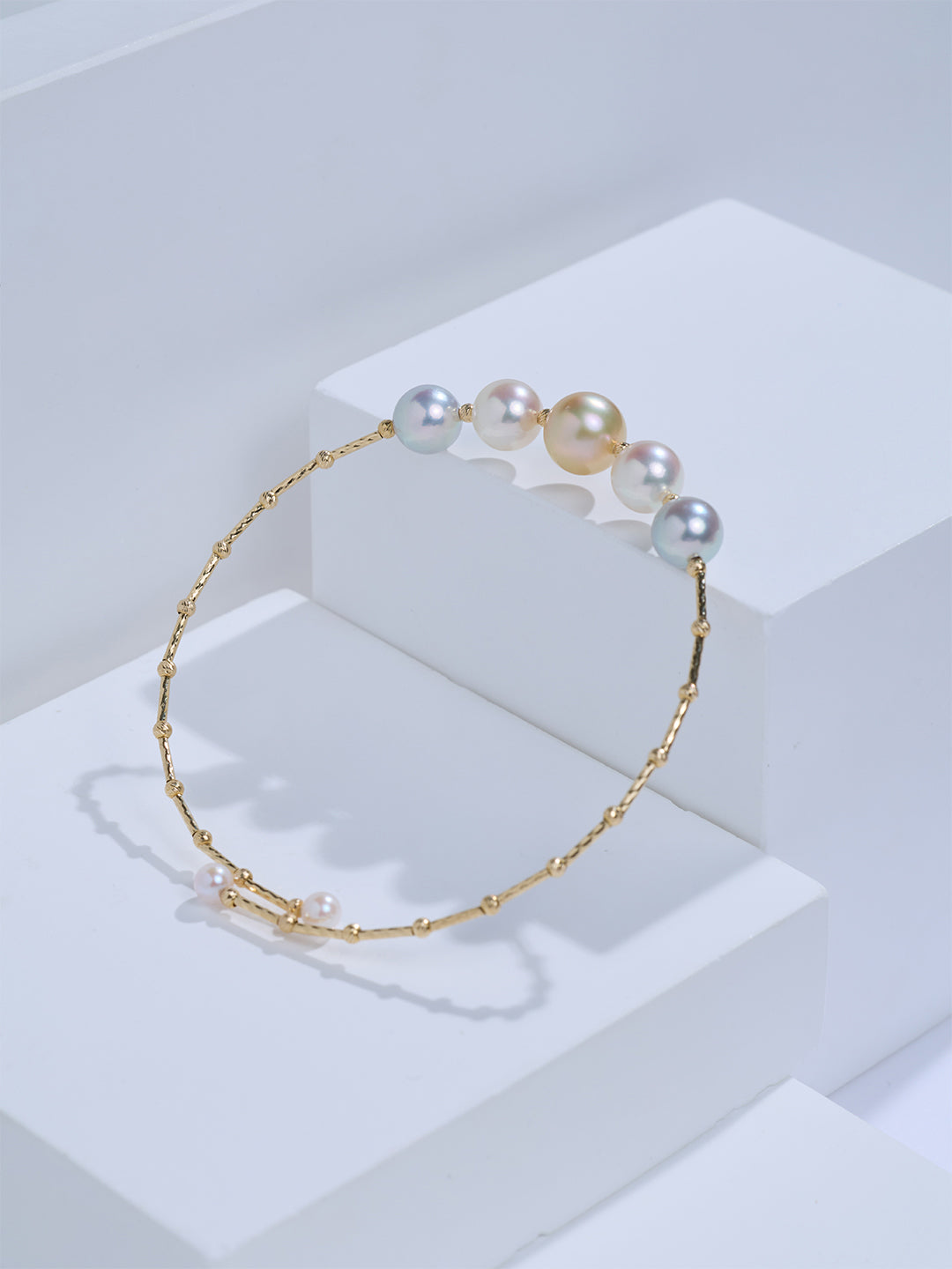 Top Grade 18K Solid Gold South Sea Akoya Pearl Bracelet KB00087 | HARMONY