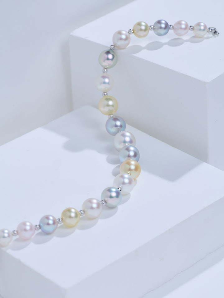 Top Lustre 18K Solid Gold Akoya Pearl Bracelet KB00089 | HARMONY