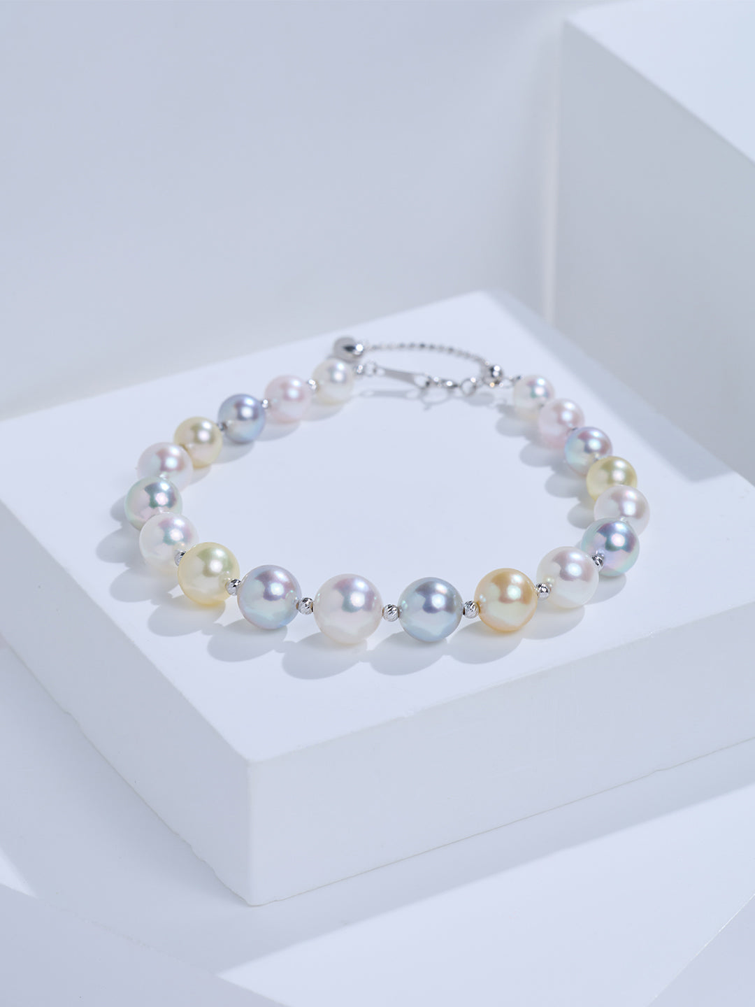 Top Lustre 18K Solid Gold Akoya Pearl Bracelet KB00089 | HARMONY
