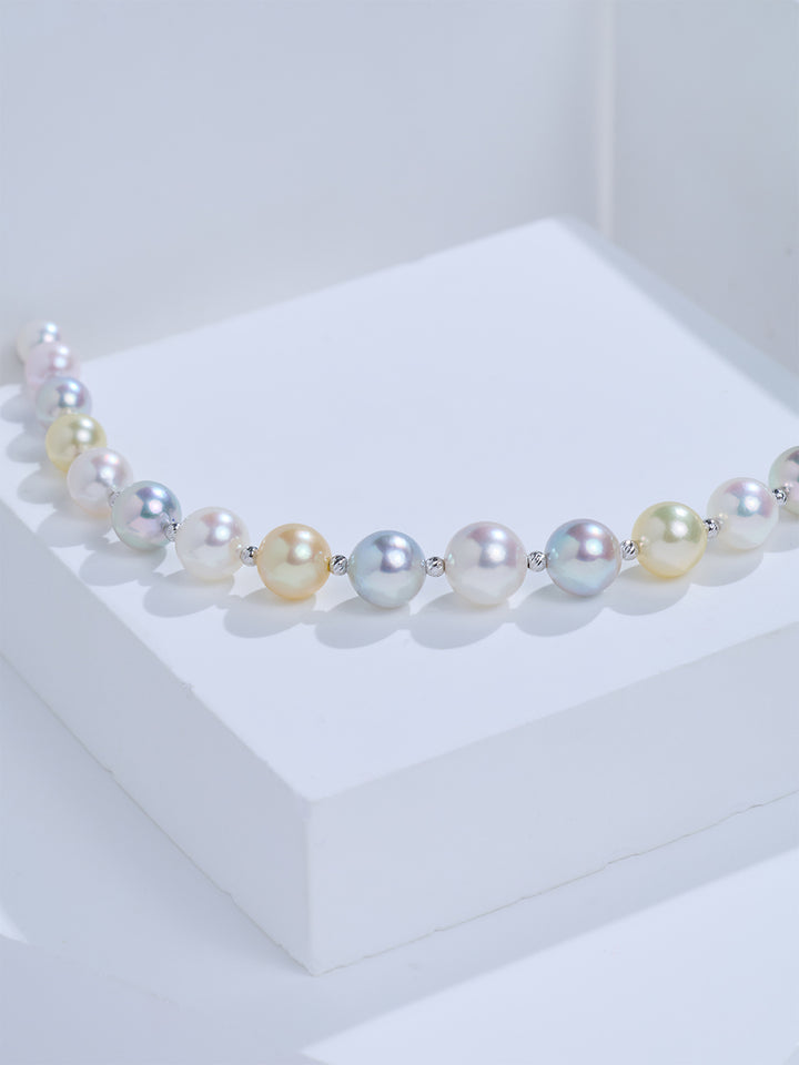 Top Lustre 18K Solid Gold Akoya Pearl Bracelet KB00089 | HARMONY