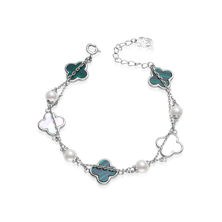 Elegante pulsera de perlas de agua dulce WB00265