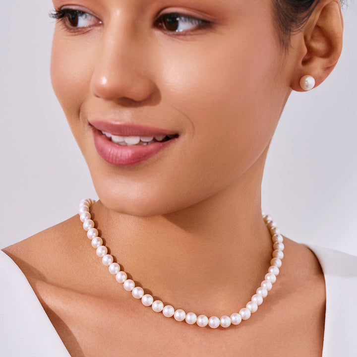 Set di perle Akoya Aurora HANADAMA di grado superiore in oro 18 carati KS00005