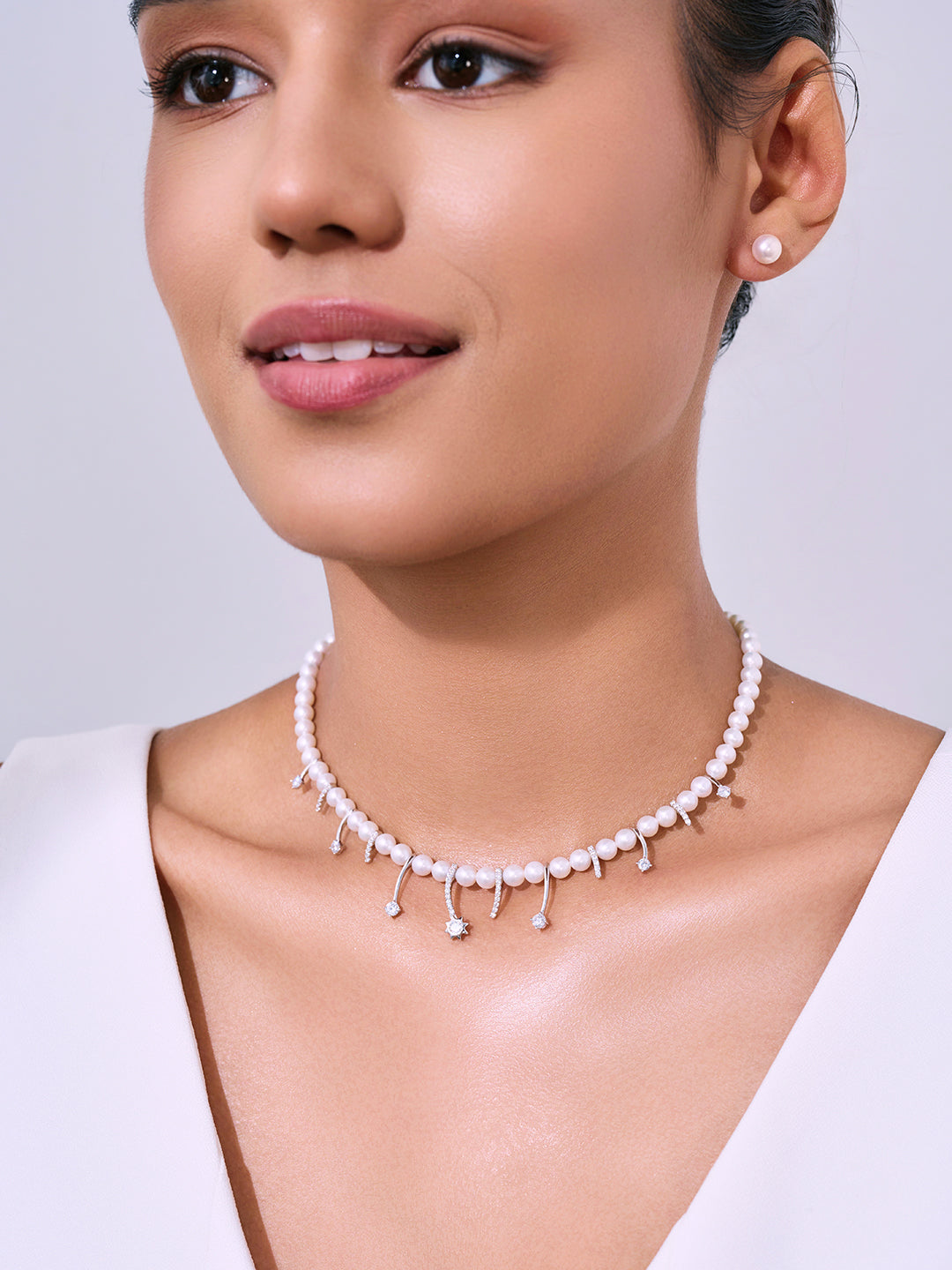 Anting Stud Mutiara Air Tawar Gred Teratas Emas 18K KE00023