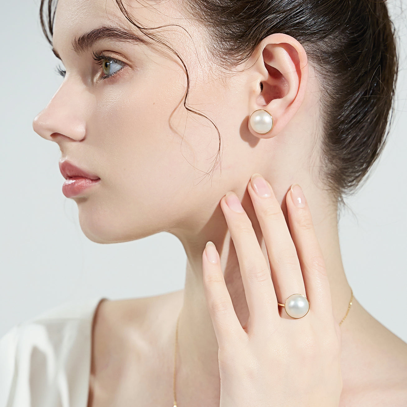 18K 海水マベ パール リング パール ジュエリー – PEARLY LUSTRE