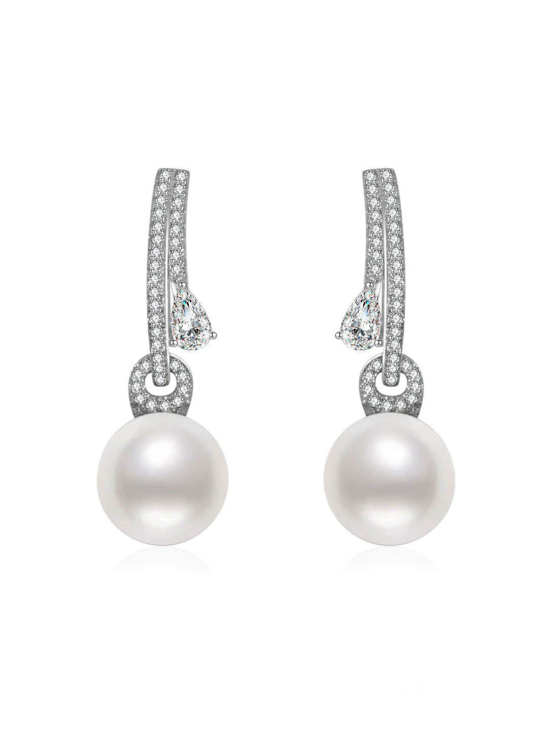 18K纯金珍珠耳环 KE00048