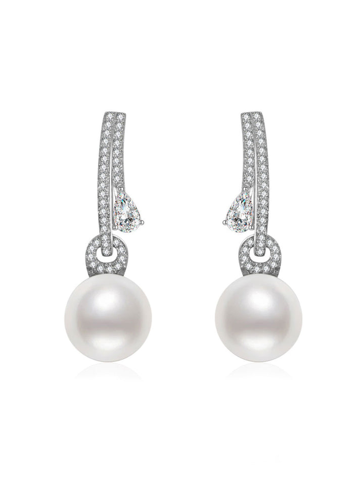 18K纯金珍珠耳环 KE00048