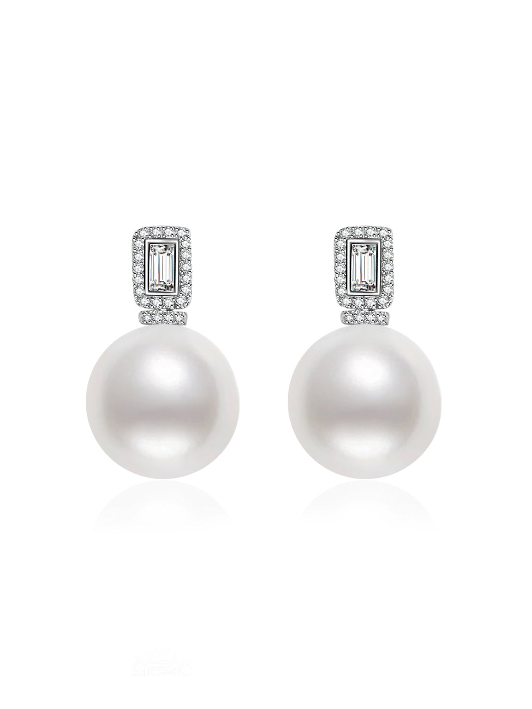 18K纯金爱迪生珍珠耳环 KE00056