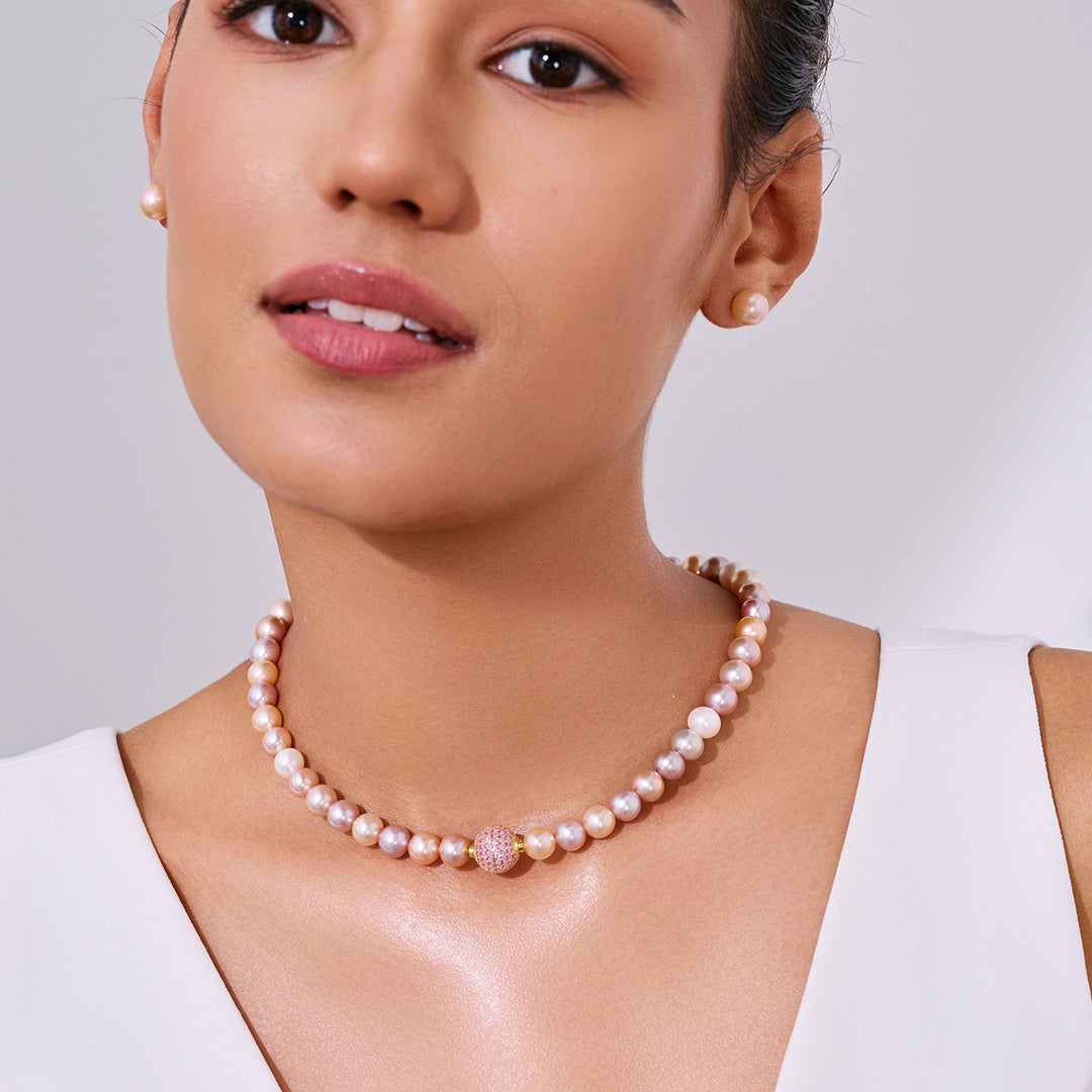 Rantai Mutiara Air Tawar Top Lustre Candy WN00857