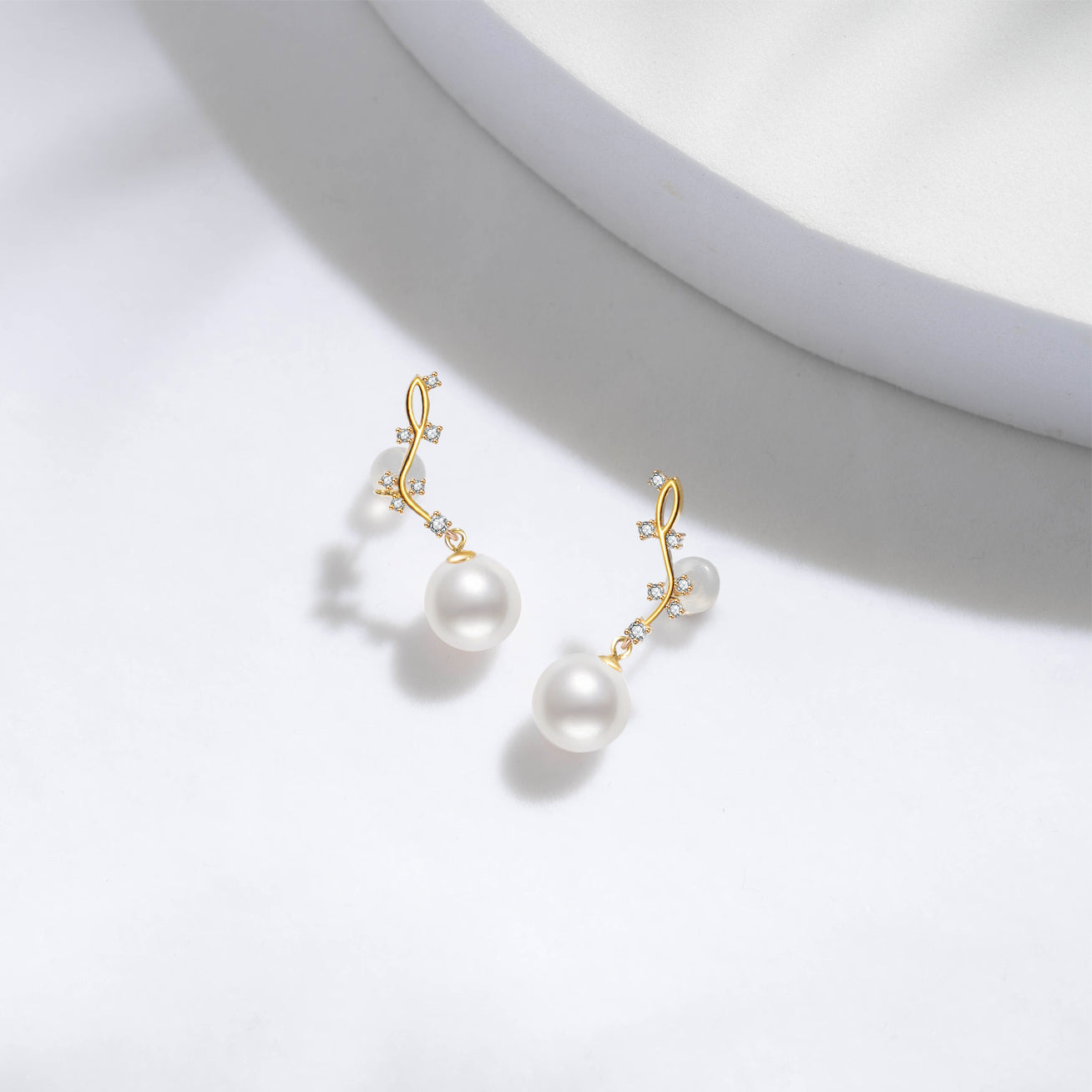 Top Grade Freshwater Pearl Earrings WE00725 | STARRY - PEARLY LUSTRE