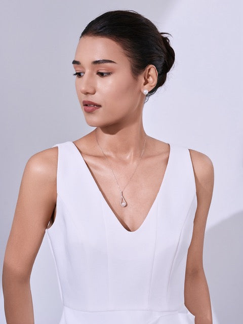 Top-Qualität 18K Massivgold Süßwasserperlenkette KN00175