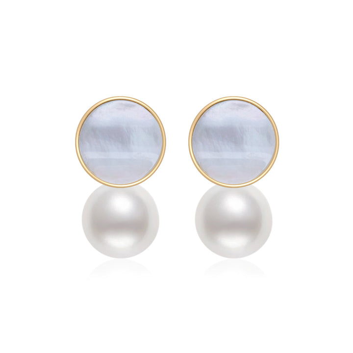 Elegant Freshwater Pearl Earrings WE00587 - PEARLY LUSTRE