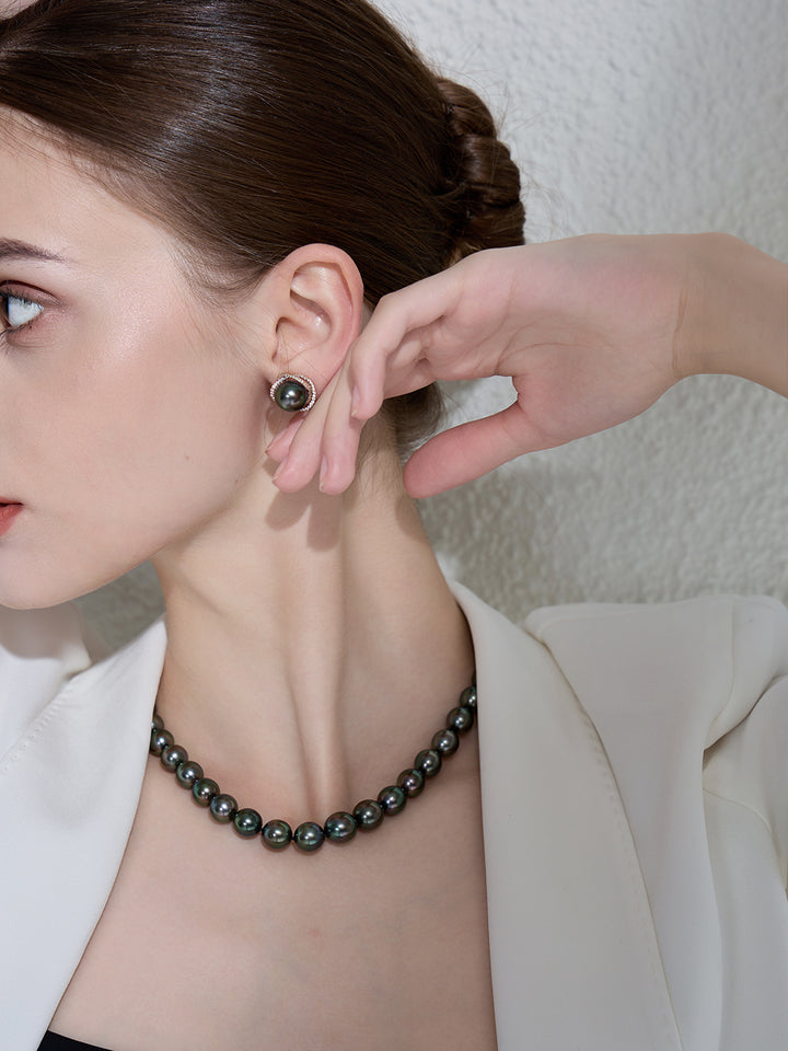 Anting-anting Mutiara Tahitian Emas 18K KE00130