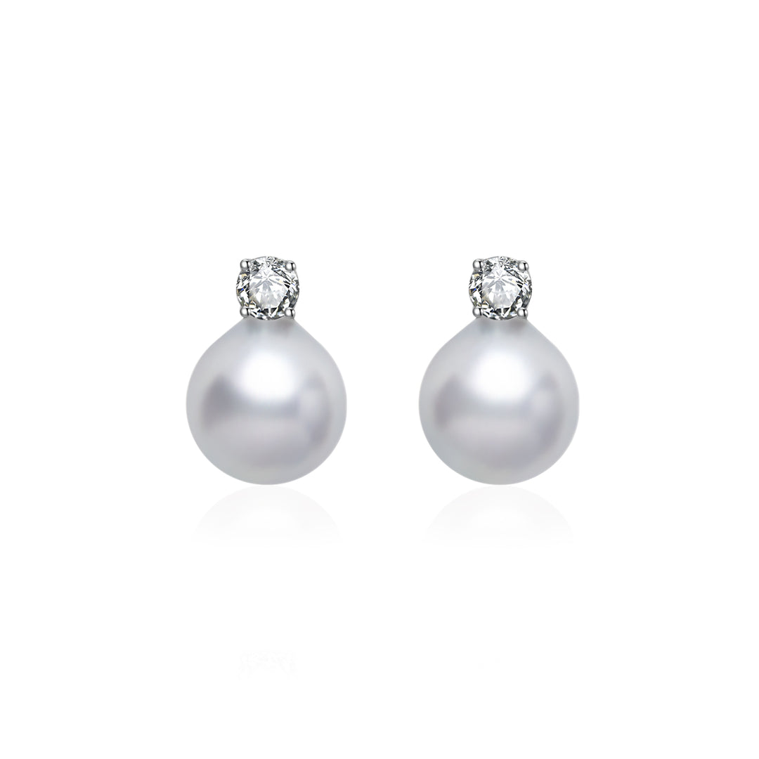 18K Madama Pearl Earrings KE00132 - PEARLY LUSTRE