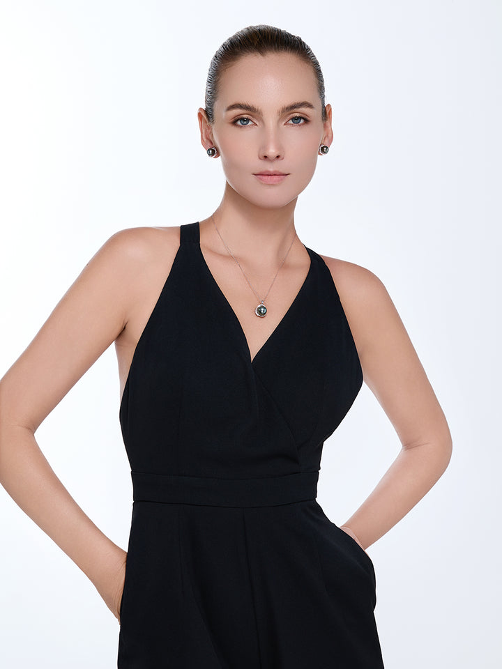 Top Lustre 18k Solid Gold Tahitian Pearl Necklace KN00396
