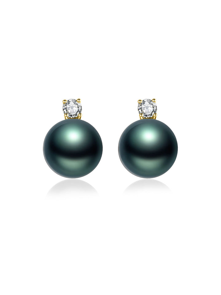 Orecchini con perle di Tahiti in oro 18 carati KE00169