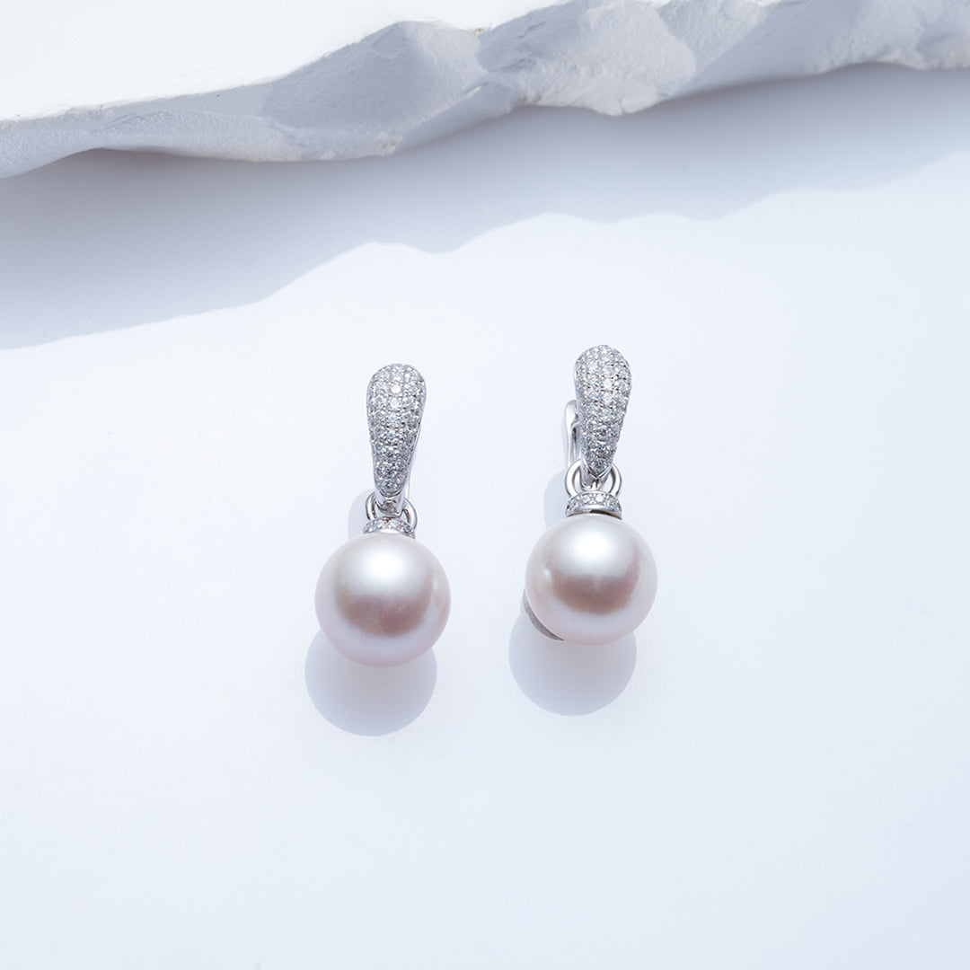 Boucles d'Oreilles Perles Edison Or Massif 18K KE00056