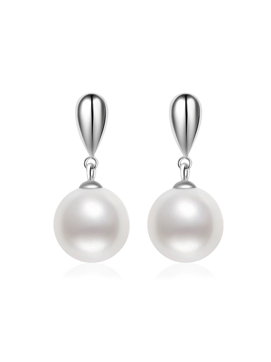 18k纯金顶级淡水珍珠耳环 KE00180