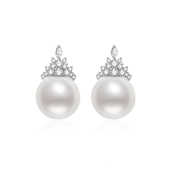 Boucles d'Oreilles Perles Or Massif 18K KE00090