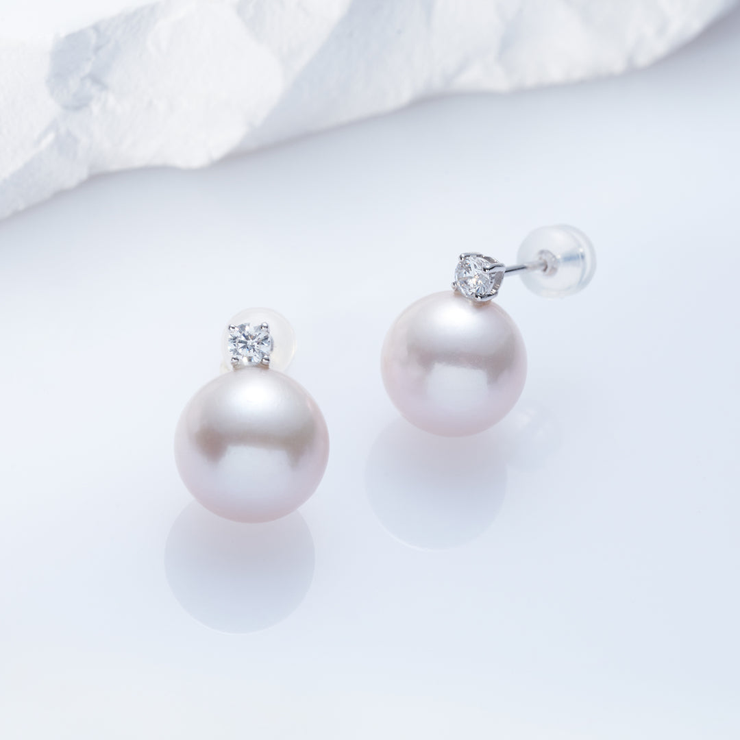 Boucles d'oreilles en perles Akoya en or 18 carats KE00137