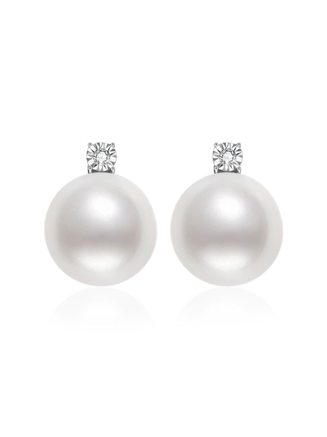 18k 純金澳洲白珍珠耳環 KE00197