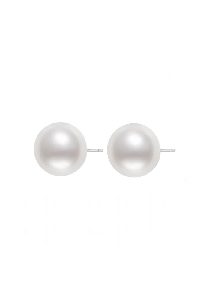 Top Lustre 18K Gold Australian White South Sea Pearl Earrings KE00210