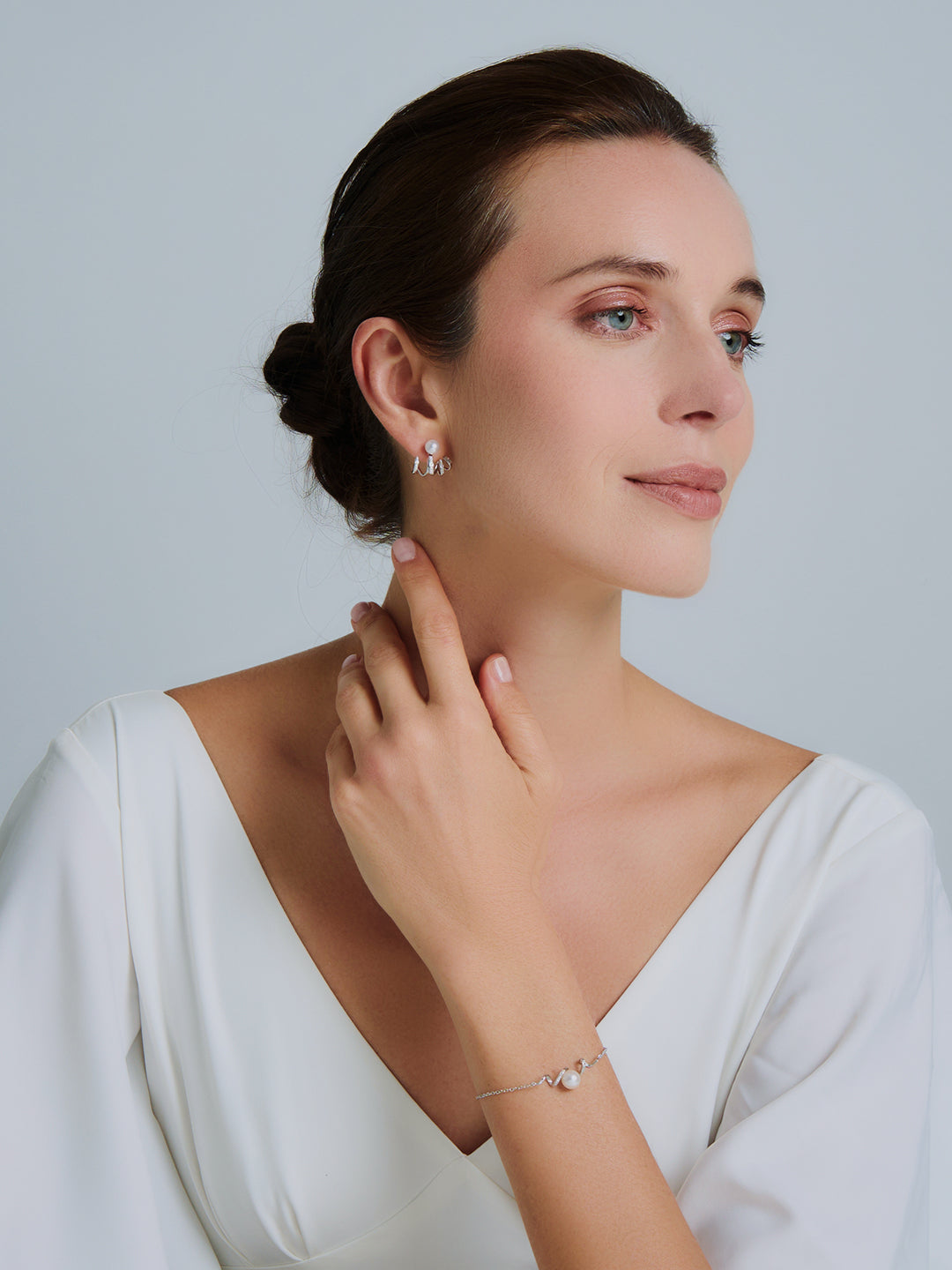 18K Diamant Hanadama Akoya Perlen Ohrringe KE00229 | LIEBE