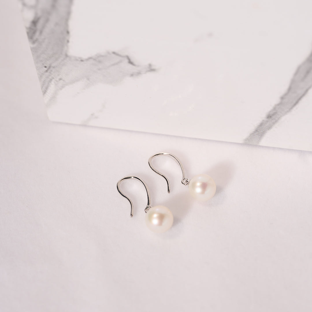 18K Gold Akoya Pearl Earrings KE00238