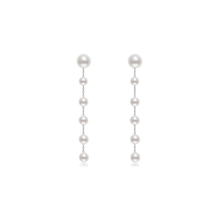 Boucles d'oreilles en perles d'eau douce en or 18 carats KE00242