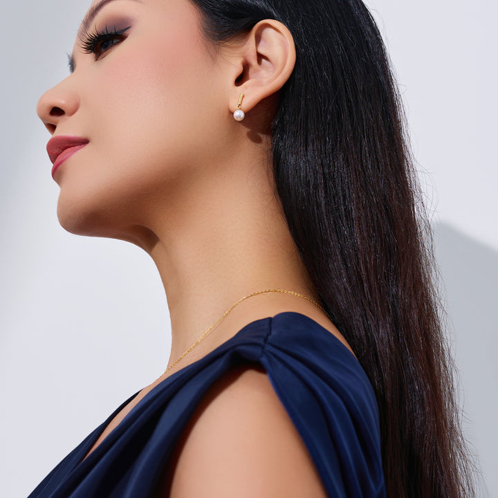 Pendientes New Yorker de Perlas de Agua Dulce WE00493