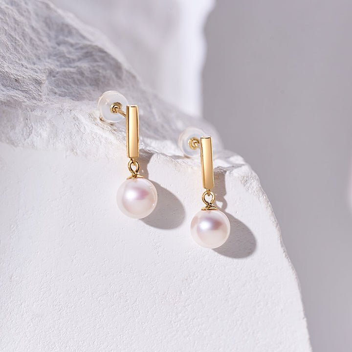 Pendientes New Yorker de Perlas de Agua Dulce WE00493