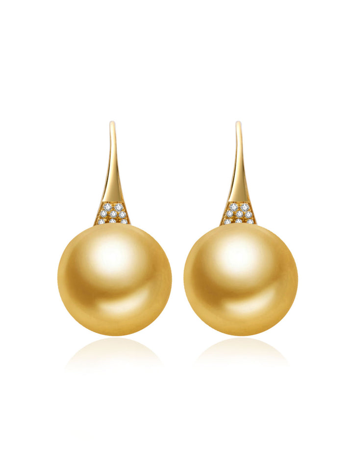 Anting Mutiara Emas Laut Selatan Emas Tulen 18K KE00285