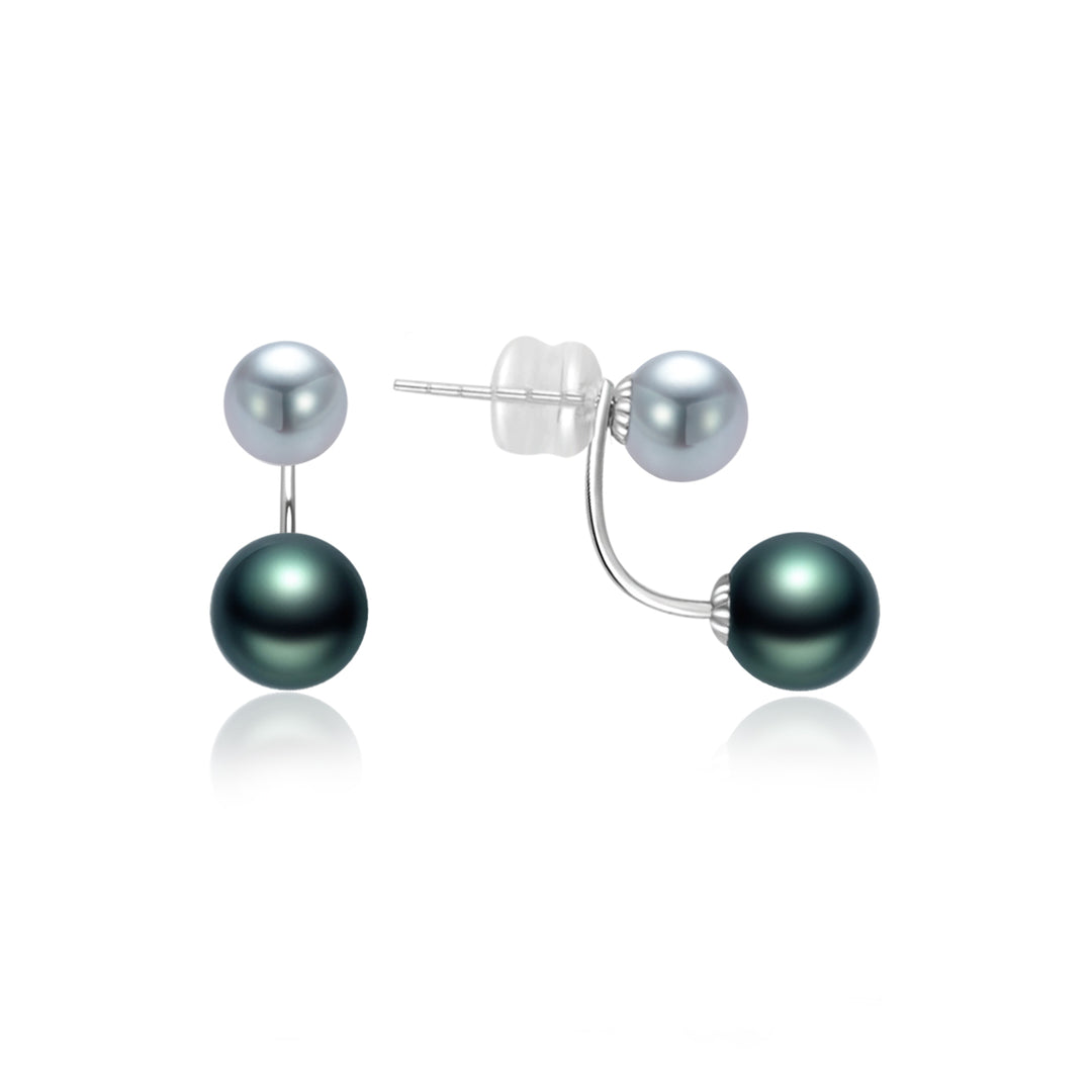 Orecchini con perle Tahitiane e Madama in oro 18K KE00295 | HARMONY