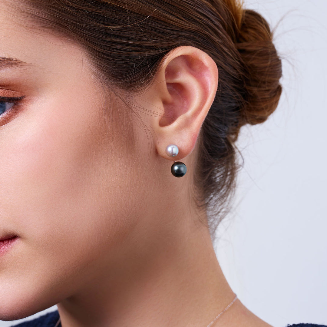 18K 大溪地與馬達馬珍珠耳環 KE00295 | HARMONY