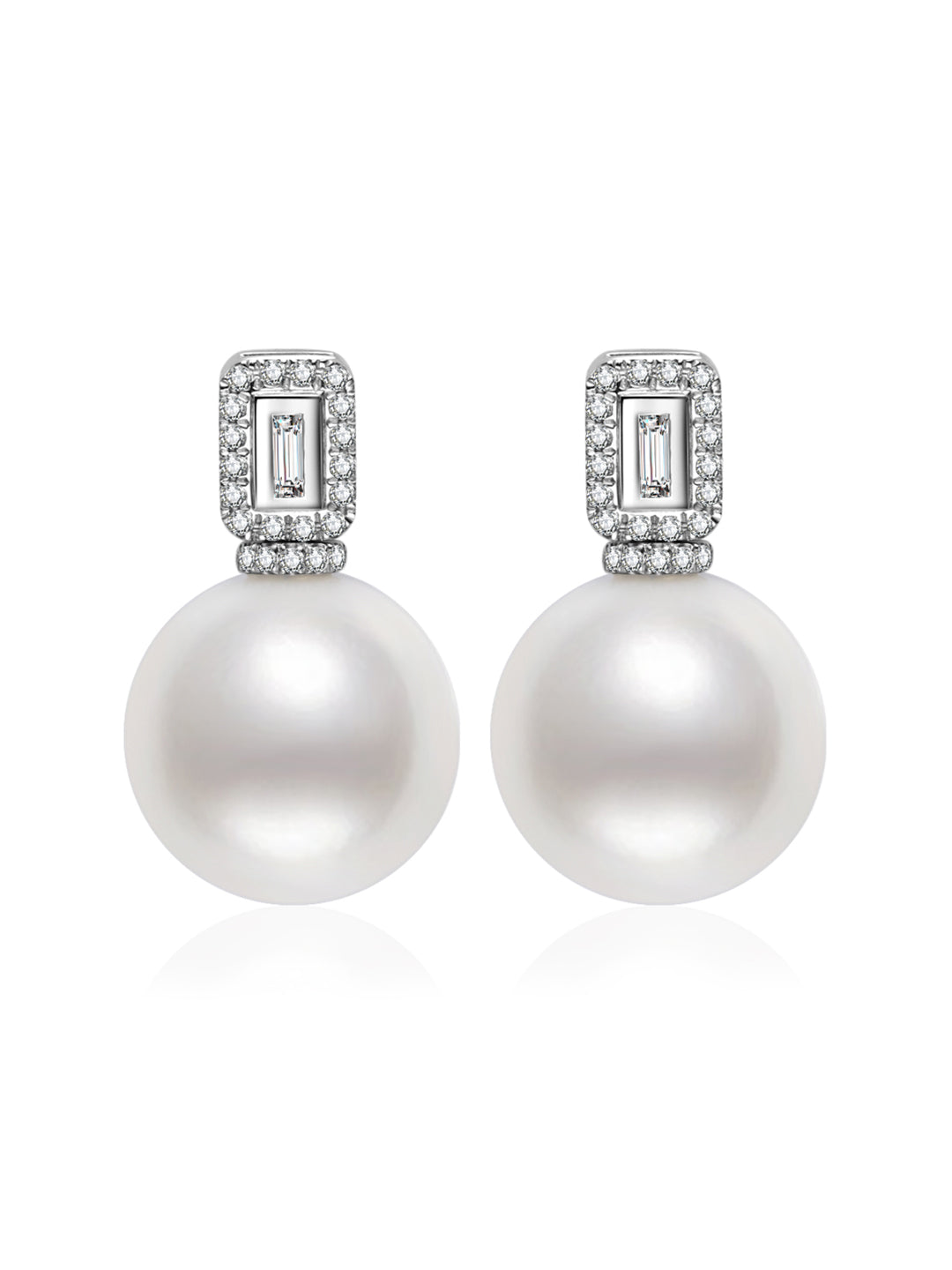 Boucles d'oreilles perle Edison de qualité supérieure KE00300