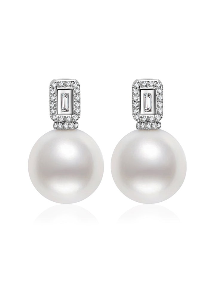 Boucles d'oreilles perle Edison de qualité supérieure KE00300