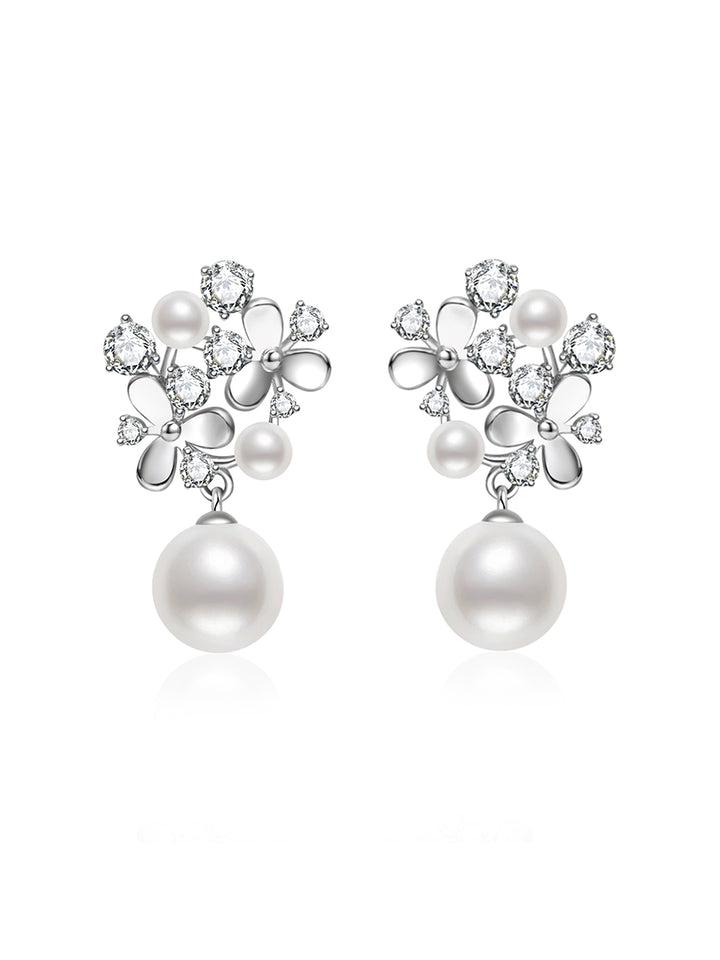 Anting Mutiara Akoya Emas 18K Gred Tinggi KE00306