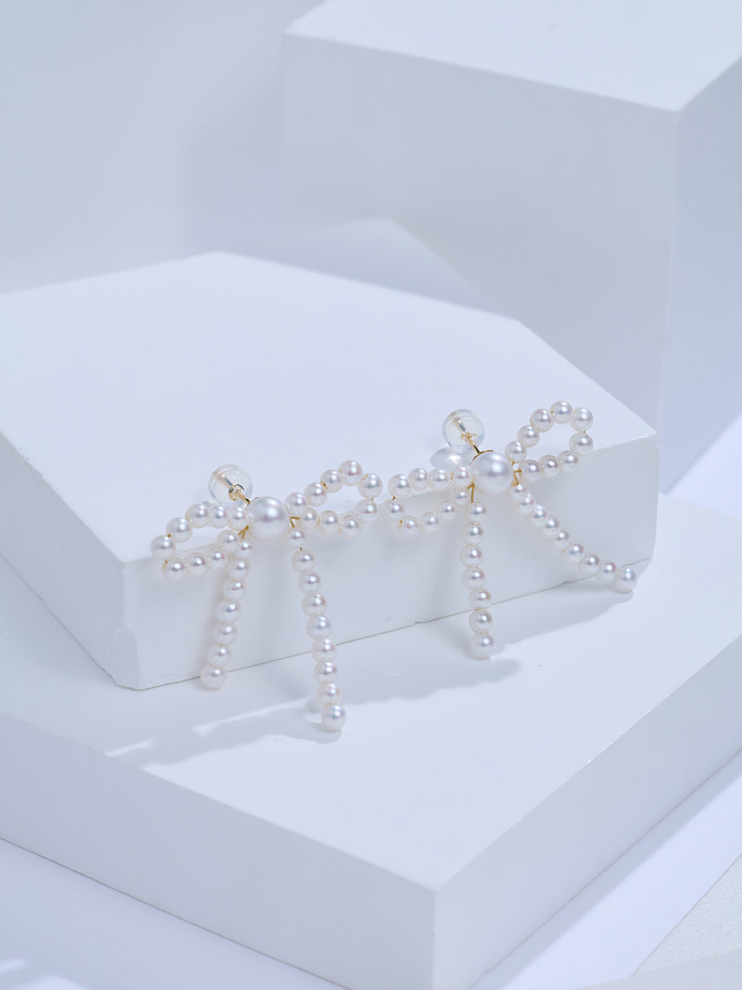 Top Grade 18K Freshwater Pearl Earrings KE00326 | RIBBON