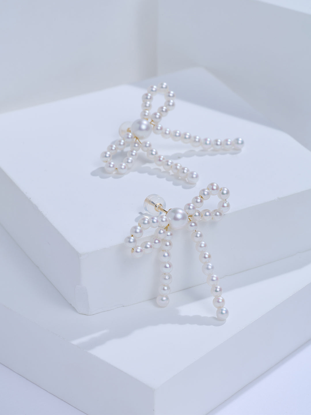 Top Grade 18K Freshwater Pearl Earrings KE00326 | RIBBON