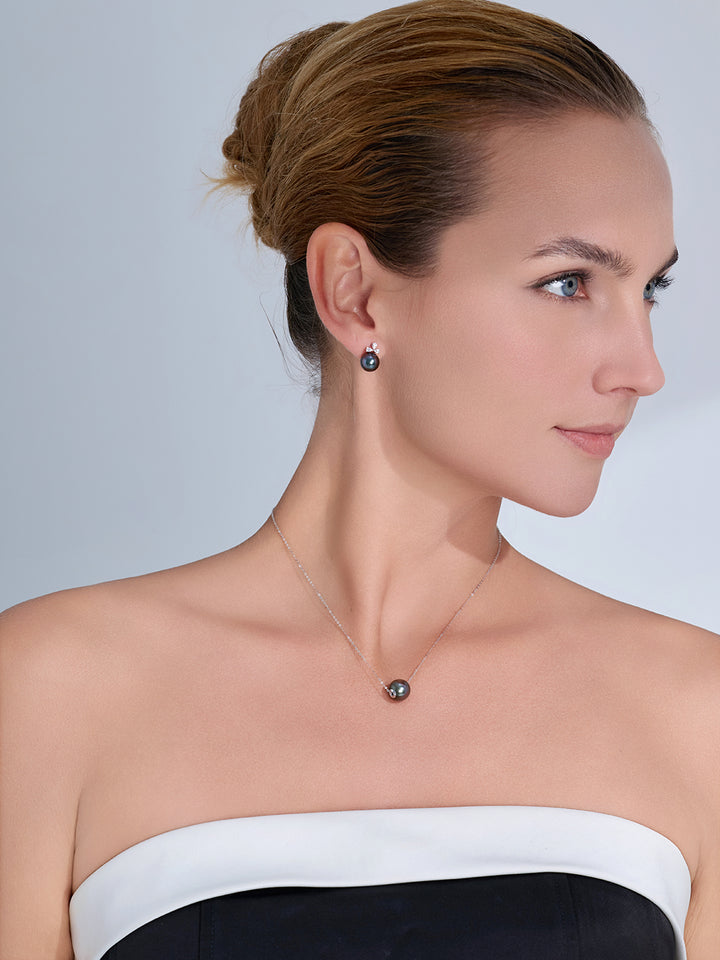 Top Grade 18K Tahitian Pearl Necklace KN00399