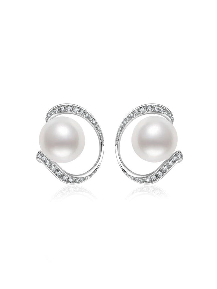 Top Grade 18K Gold Australian White Pearl Earring KE00347 | POSSIBILITIES