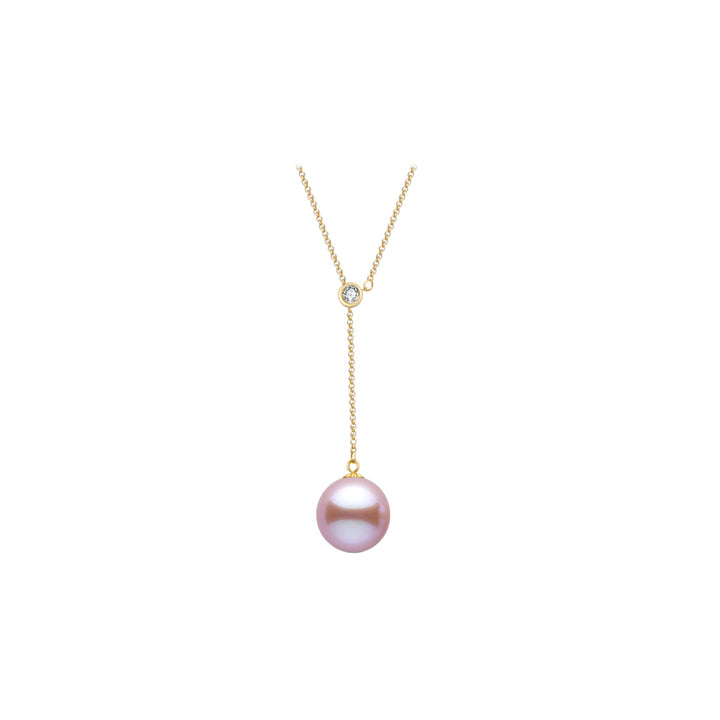 18K Solid Gold Pearl Necklace KN00014 - PEARLY LUSTRE