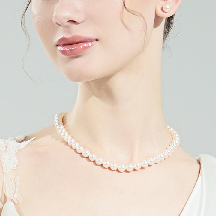 18k Gold 9-11mm South Sea Pearl Necklace KN00215 - PEARLY LUSTRE