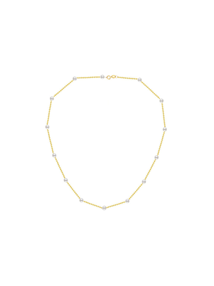 Kalung Mutiara Air Tawar Emas Pepejal 18K KN00026